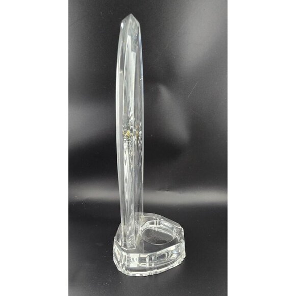 TOWLE Czech 24% Lead Crystal Cathedral Votive Candle Holder Holy Gold Star - Picture 4 of 6